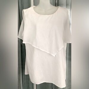 Cottonways white flowy tunic top